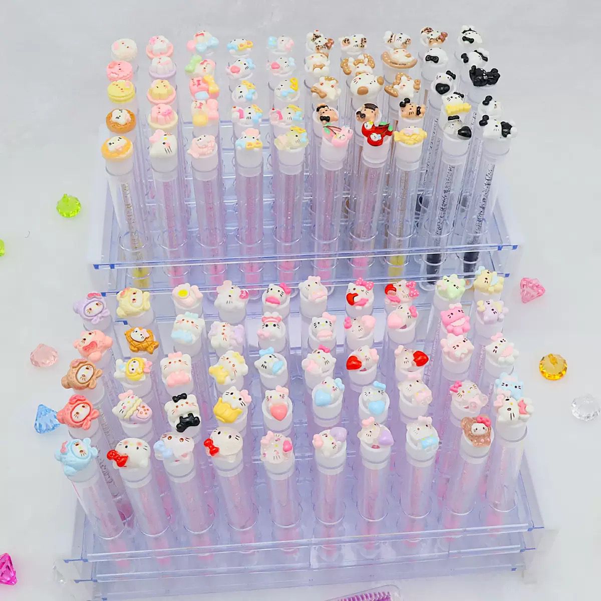 Βάση Οργάνωσης για Βουρτσάκια Βλεφαρίδων – Διάφανη με Θέσεις