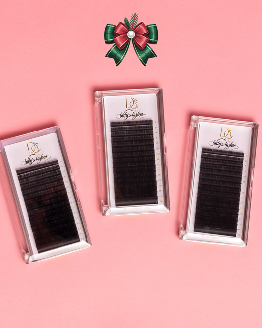 Μεταξωτές Βλεφαρίδες M Curl One by One, 2D, 3D – Πάχη 0.07 / 0.10 / 0.15 – Mix 8-15mm (16 σειρές)