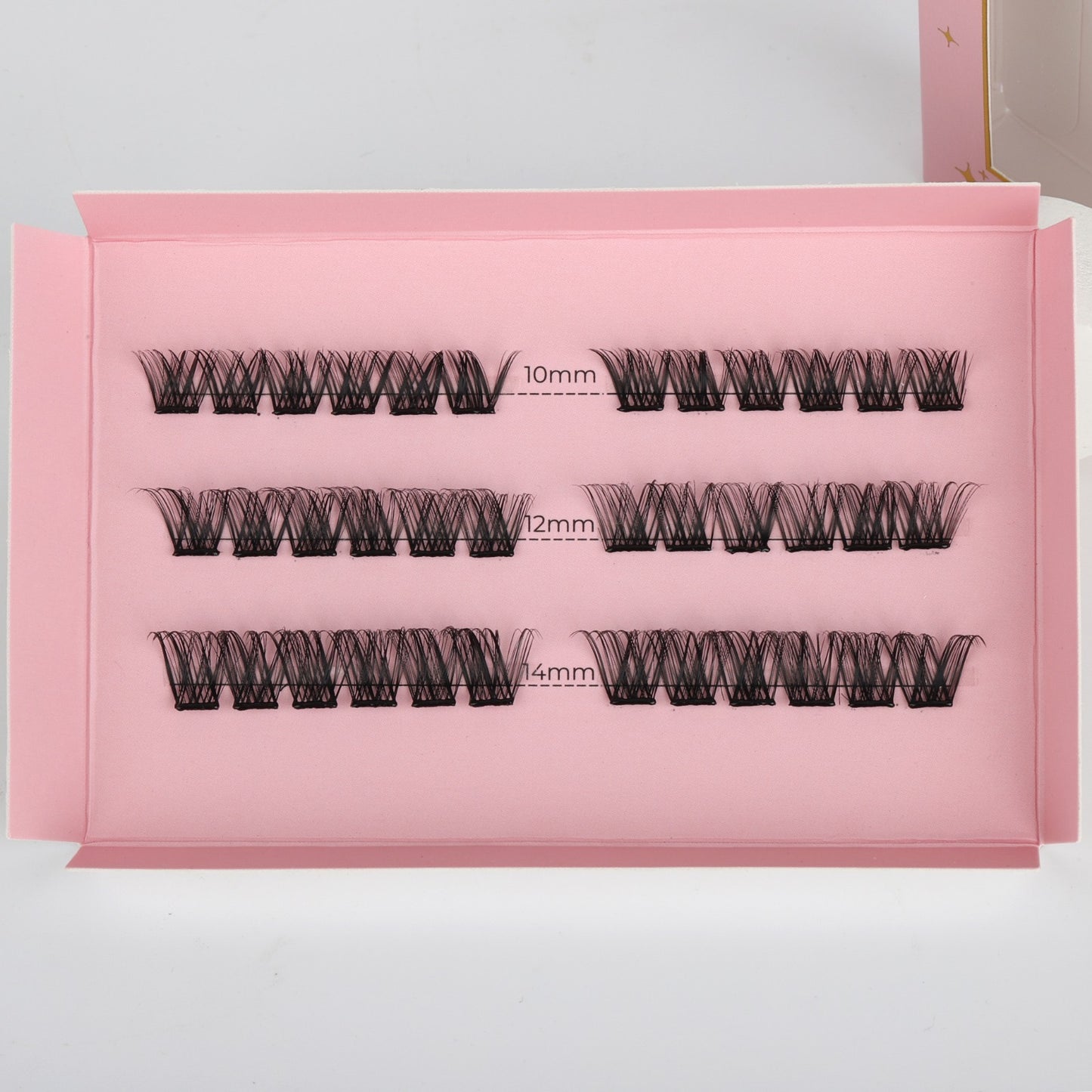 DIY Press-On Lashes – Αυτοκόλλητες Βλεφαρίδες σε Τουφάκια, up to 6 applications (10mm, 12mm & 14mm)