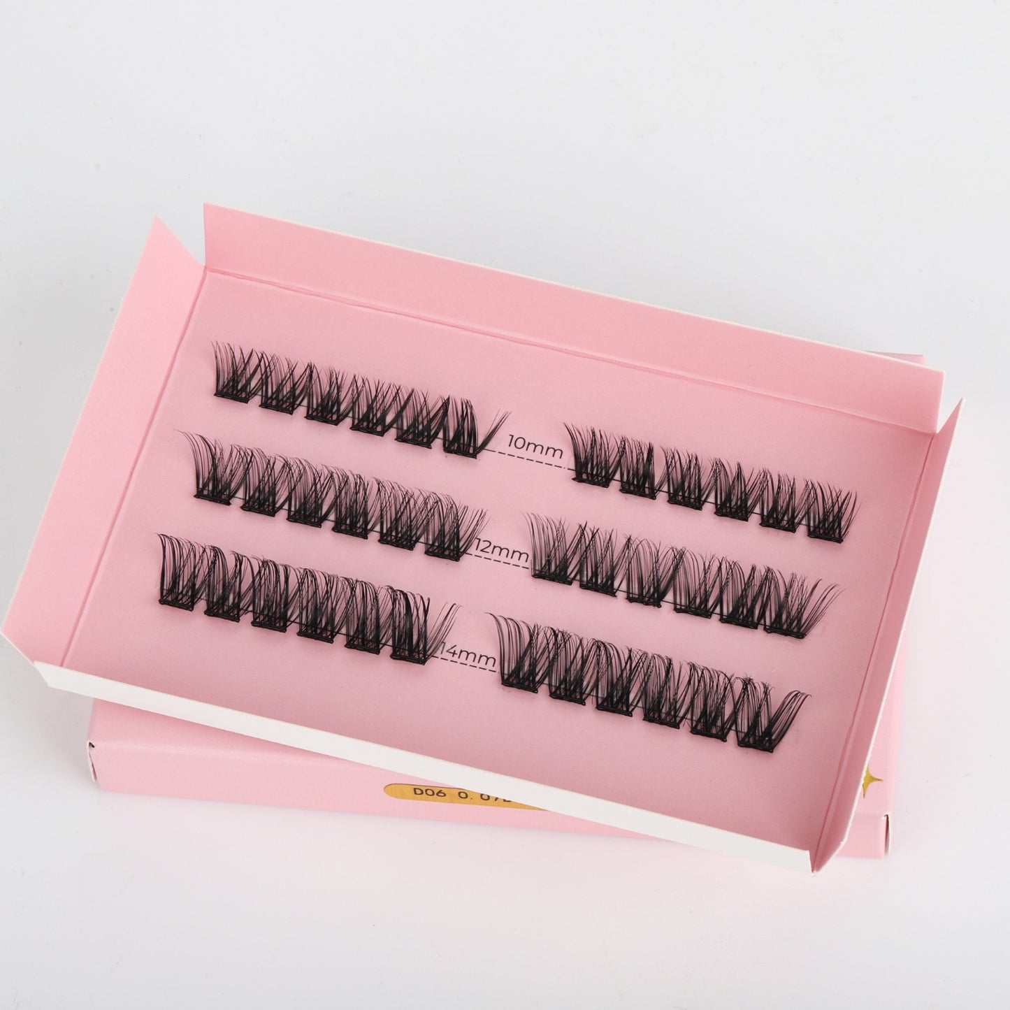 DIY Press-On Lashes – Αυτοκόλλητες Βλεφαρίδες σε Τουφάκια, up to 6 applications (10mm, 12mm & 14mm)